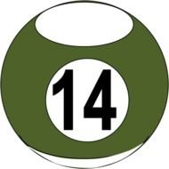 Billiards Pool Ball Clip Art N5