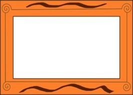 orange Border With dark ornament