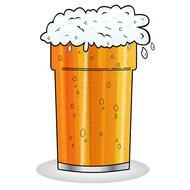 cartoon beer glass