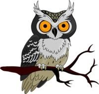 Halloween Owl Clip Art N10
