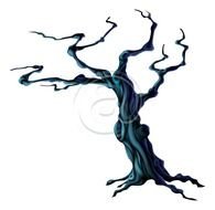 Spooky Tree Clip Art N5