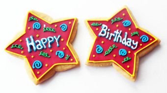 clipart of the Happy Birthday cookies