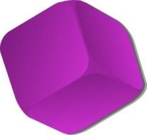Purple Cube Clip Art