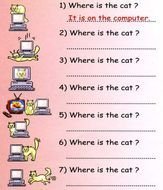 Spanish Prepositions Of Place Worksheet