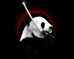 Ninja Panda as a picture for a clipart