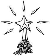 Star Coloring Page drawing