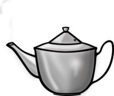 Metal Tea Pot Clip Art