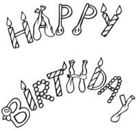Happy Birthday Coloring Pages N3