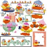Baby Bubble Bath Clip Art