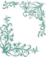 Corner Border Designs Clip Art N16