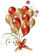 Black And Gold Balloons drawing