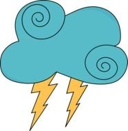 Lightning Cloud Clip Art N5