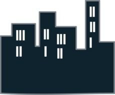 Clip art of Buildings Icon
