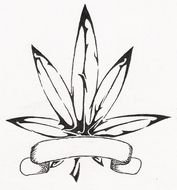 Tribal Pot Leaf Tattoo Drawings
