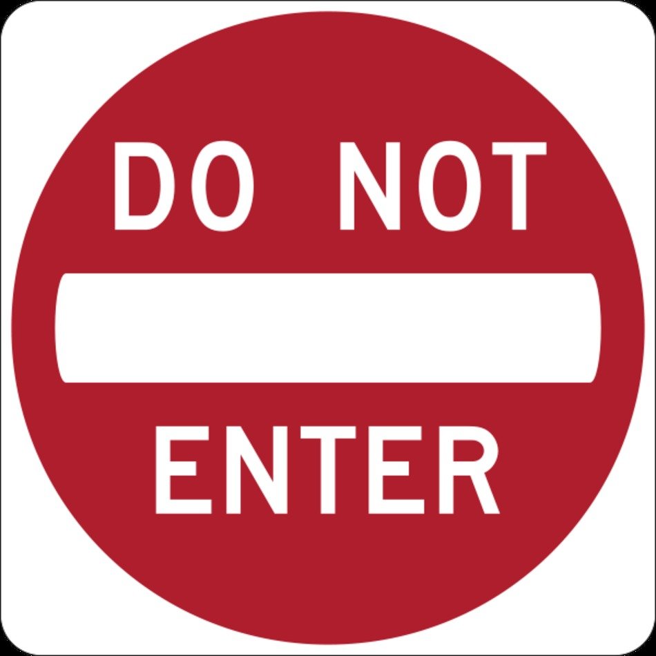Do Not Enter Sign N12