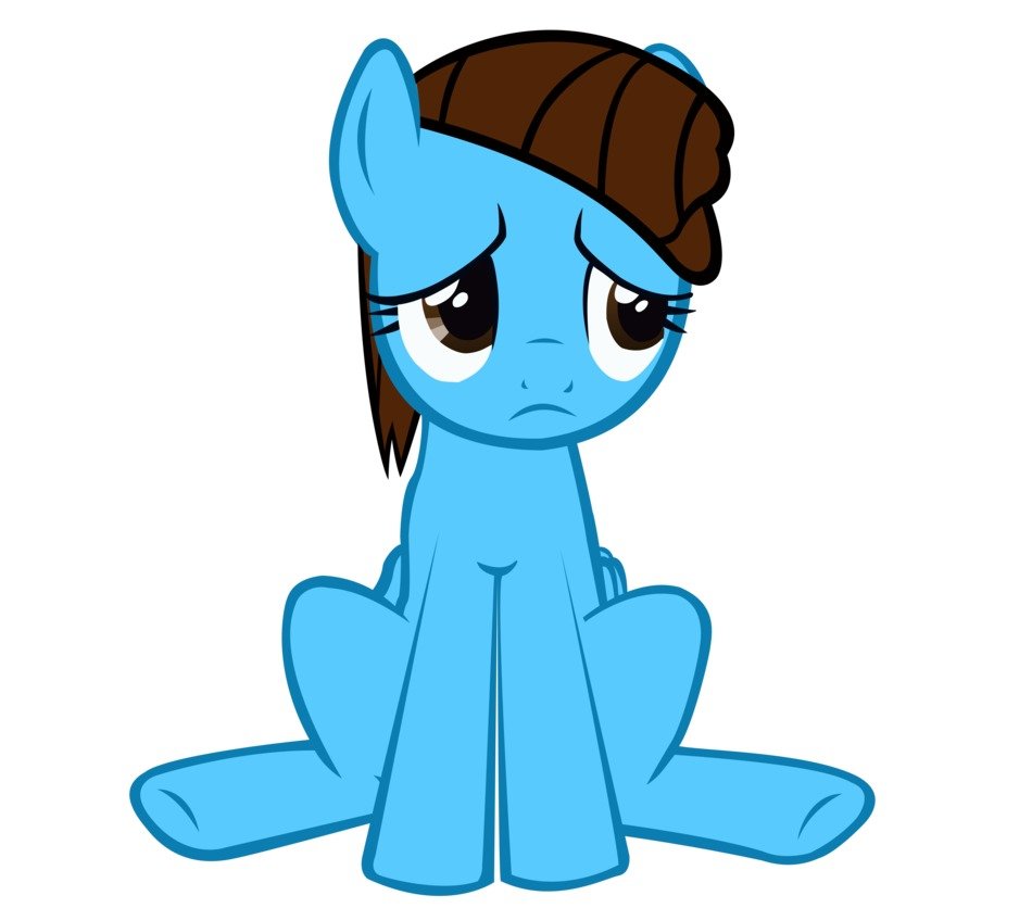 feeling sad and blue as a picture for clipart
