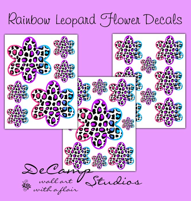 Flower Wall Decals For Teen Girls Room