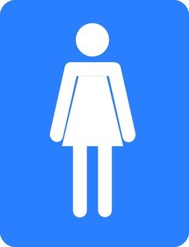 Womens Bathroom Sign Clip Art N6