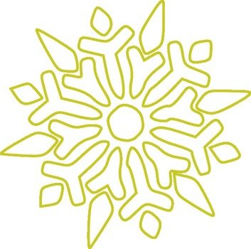 Cartoon Snowflake Clip Art N17