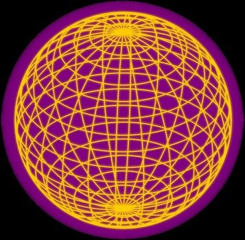 Red Wired Globe Outline By Inky2010 Wire Framed