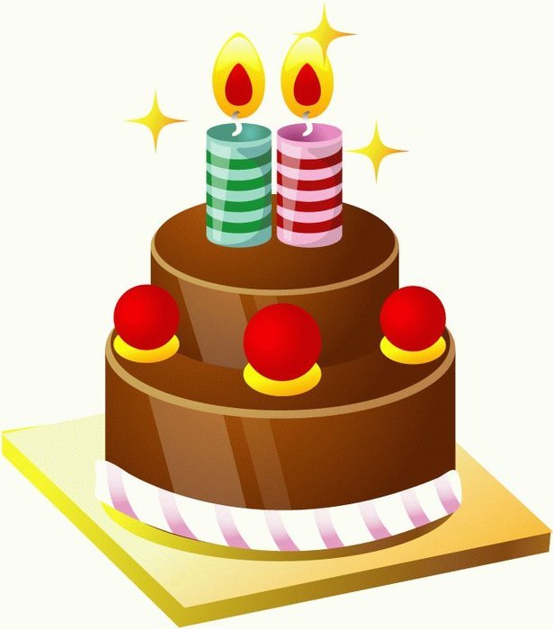 Birthday Cake Vector Art