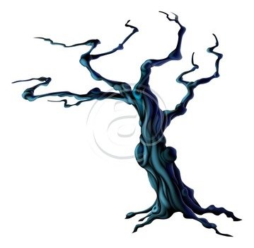 Spooky Tree Clip Art N5