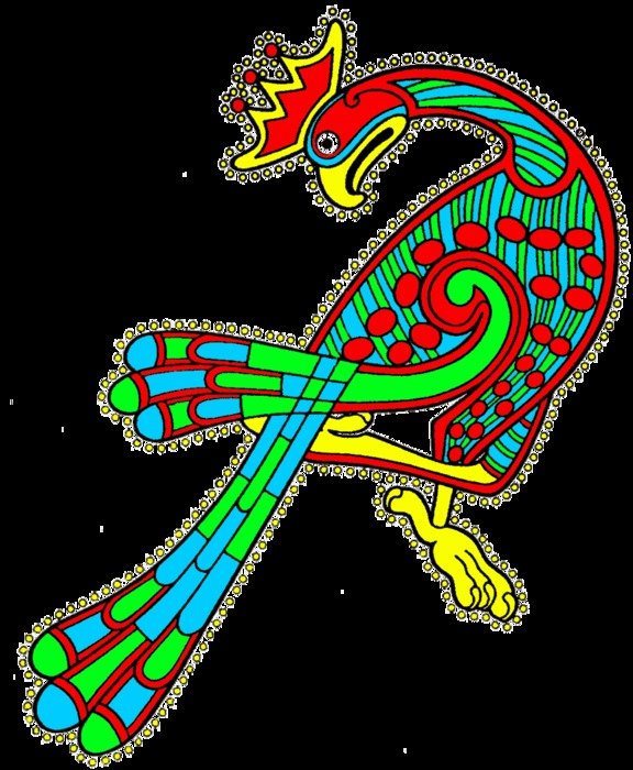 Celtic bird drawing