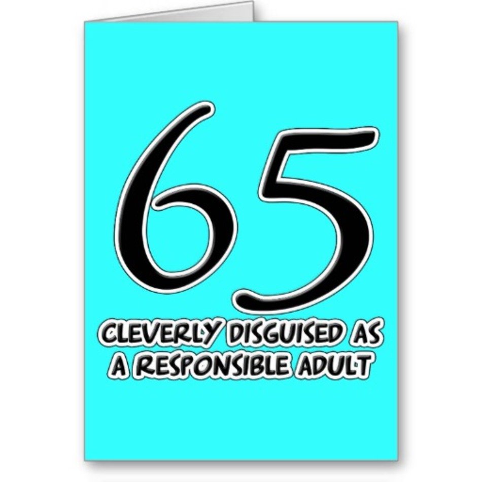 Funny 65th Birthday Cards