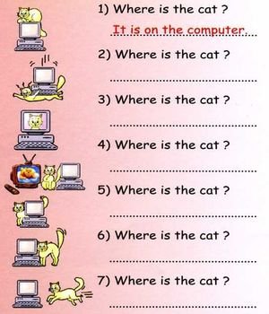 Spanish Prepositions Of Place Worksheet