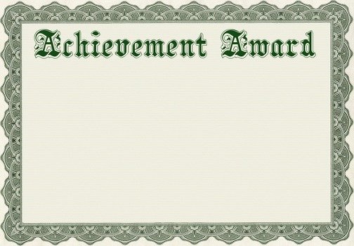 Beautfiul Achivement Award clipart