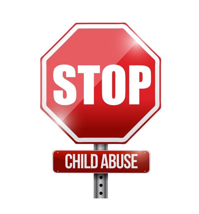 sign to stop child abuse