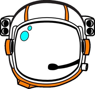 Astronaut Helmet Clip Art N14