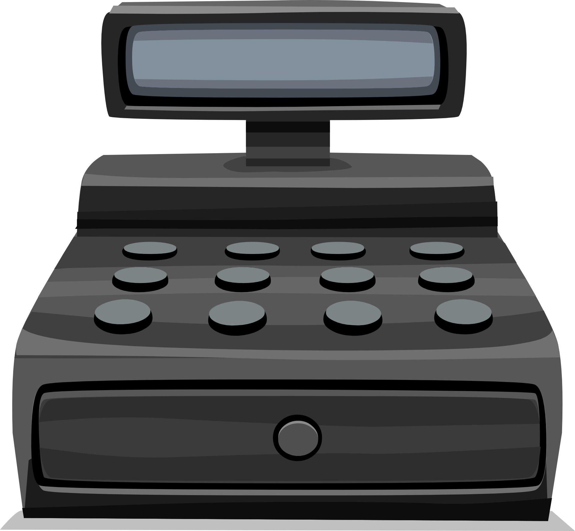Drawing of a cash register free image download