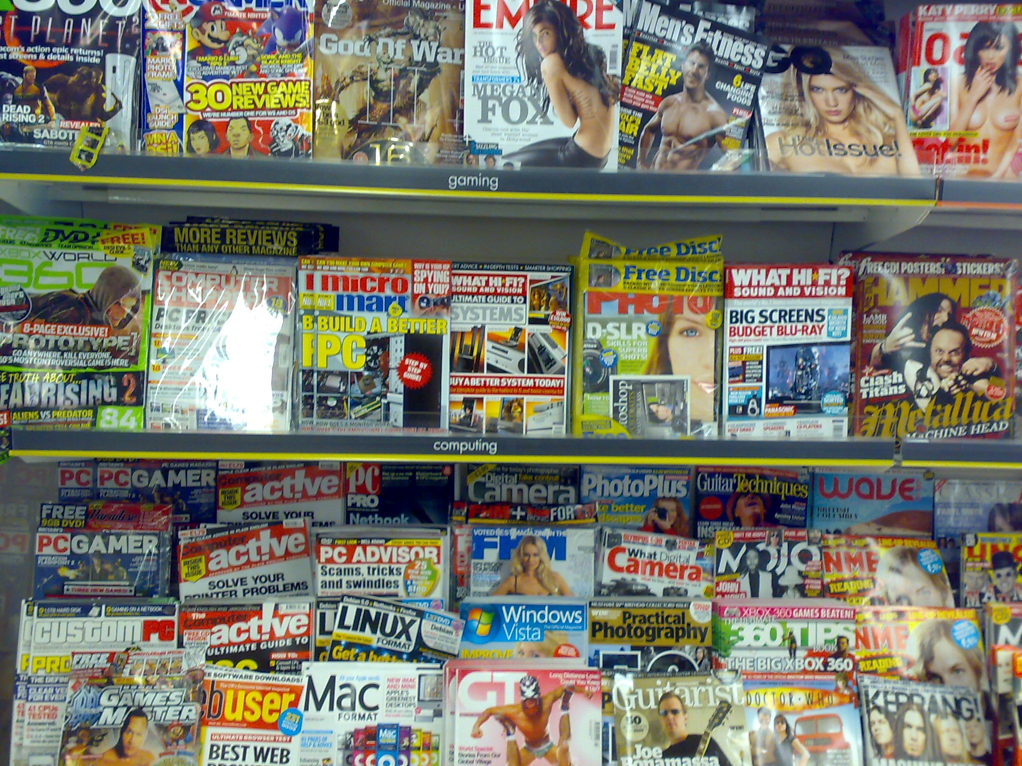 Magazines on store shelves free image download