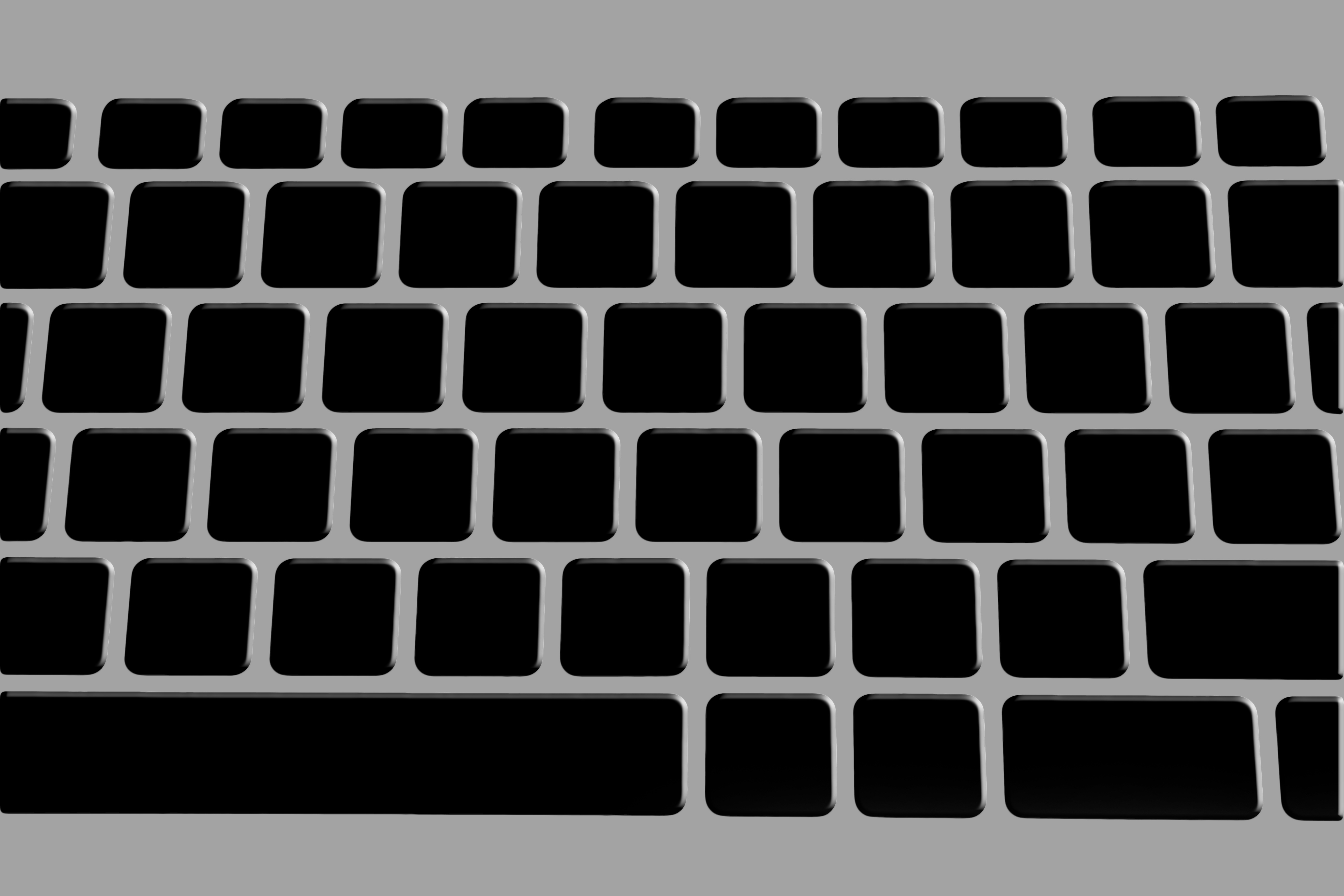 Клавиатура без букв пустая