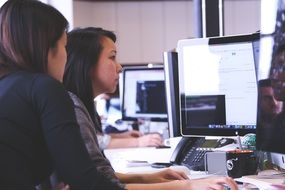 business women working on project