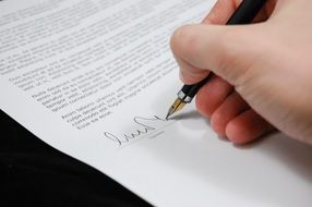 hand signs documents