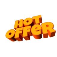 hot offer, Advertisement, lettering