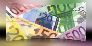 Banner of euro money