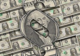 Clipart of paragraph symbol and dollars