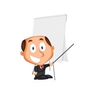 businessman cartoons training