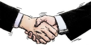 shaking hands