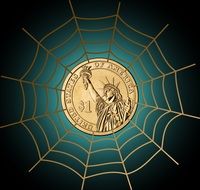 dollar currency money cobweb clipart