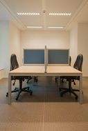 Table and chairs in the office