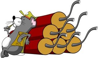 animals and bomb drawing