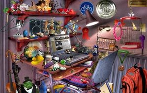 Clipart of hidden object game