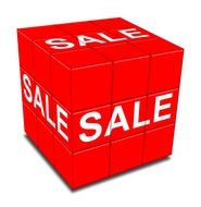 sale cube symbol drawing