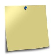 yellow post note