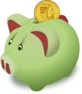 moneybox pig drawing