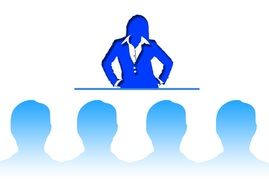 teacher at a seminar image